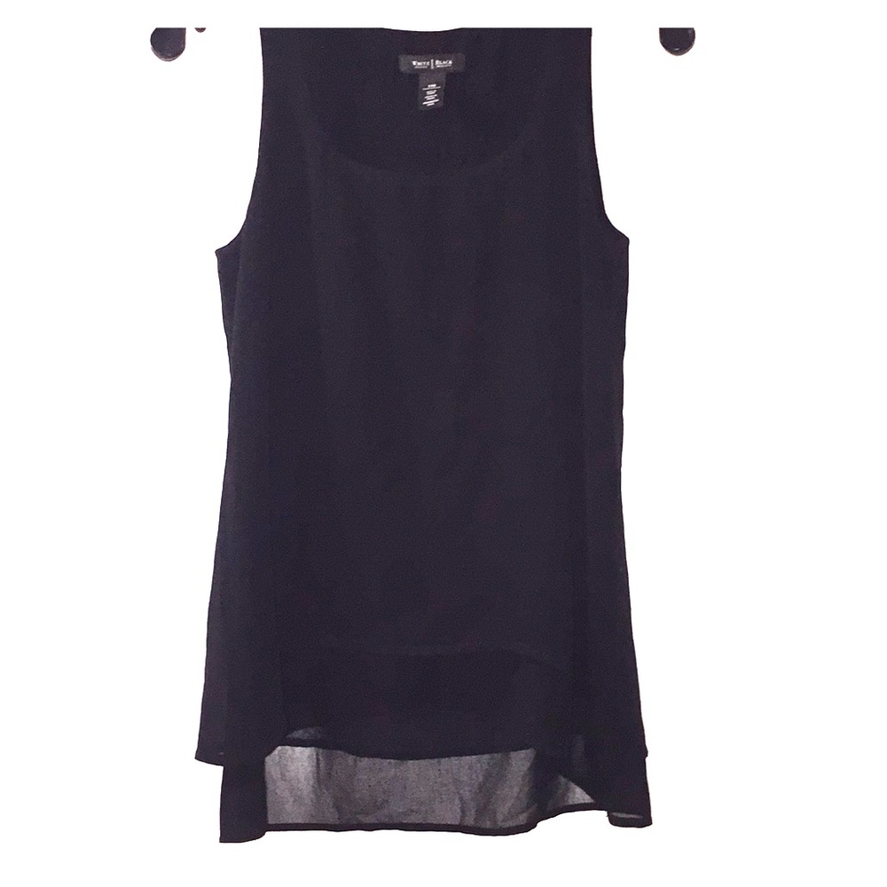 WHBM multi layer sleeveless blouse